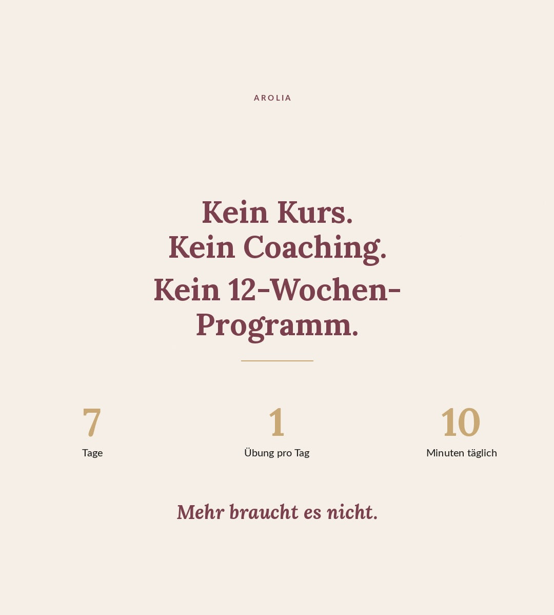 Endlich Ich.