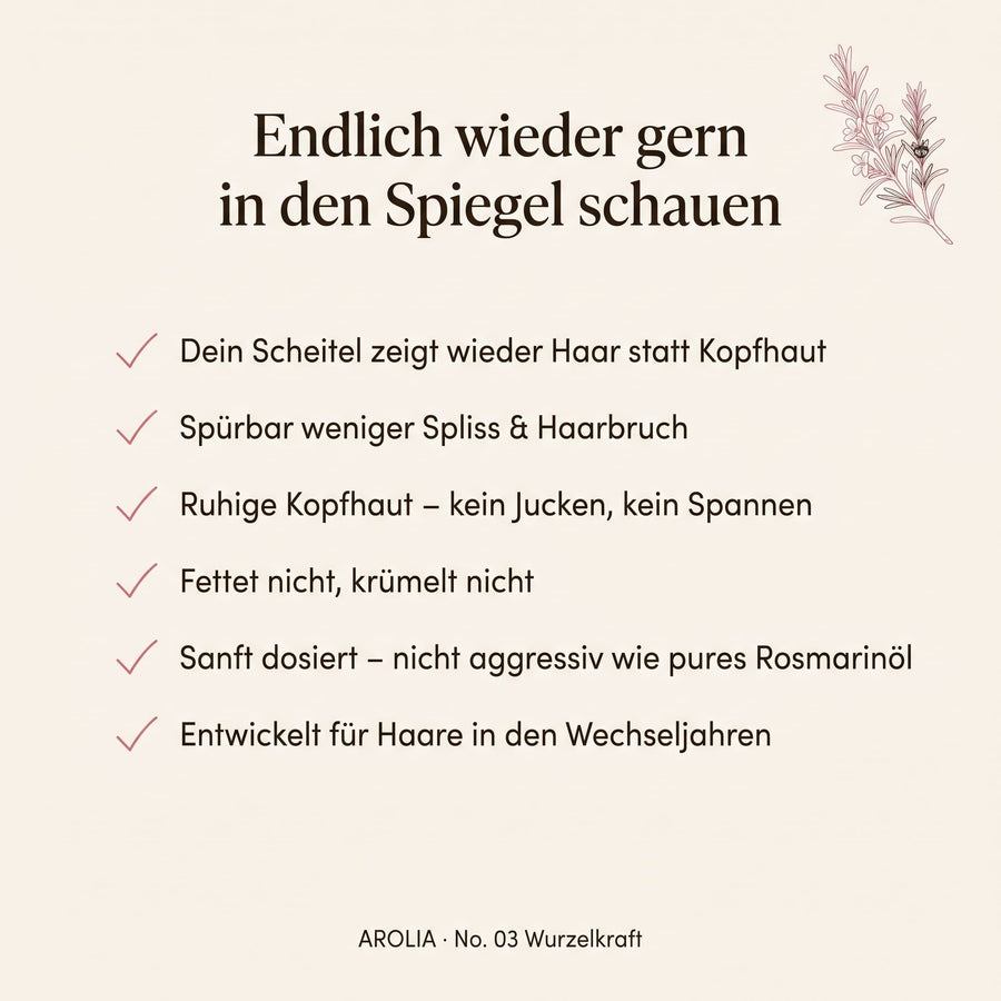 Arolia No. 03 Wurzelkraft – Rosmarin Kopfhaut- & Haaröl – Bild 3