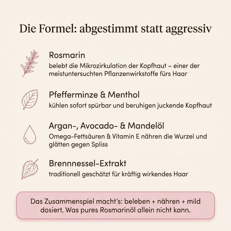 Arolia No. 03 Wurzelkraft – Rosmarin Kopfhaut- & Haaröl – Bild 5